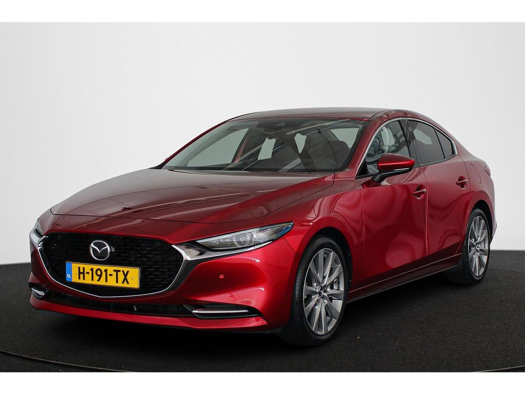 Mazda 3 2.0 e-SkyActiv-X M Hybrid 180 Luxury Trekhaak Leder, Auto's, Mazda, 1998 cc, Gebruikt, 4 cilinders, 179 pk