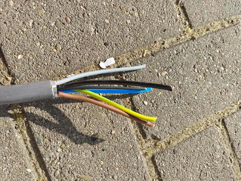 Stroom kabel, Doe-het-zelf en Verbouw, Elektra en Kabels, Ophalen, Kabel of Snoer