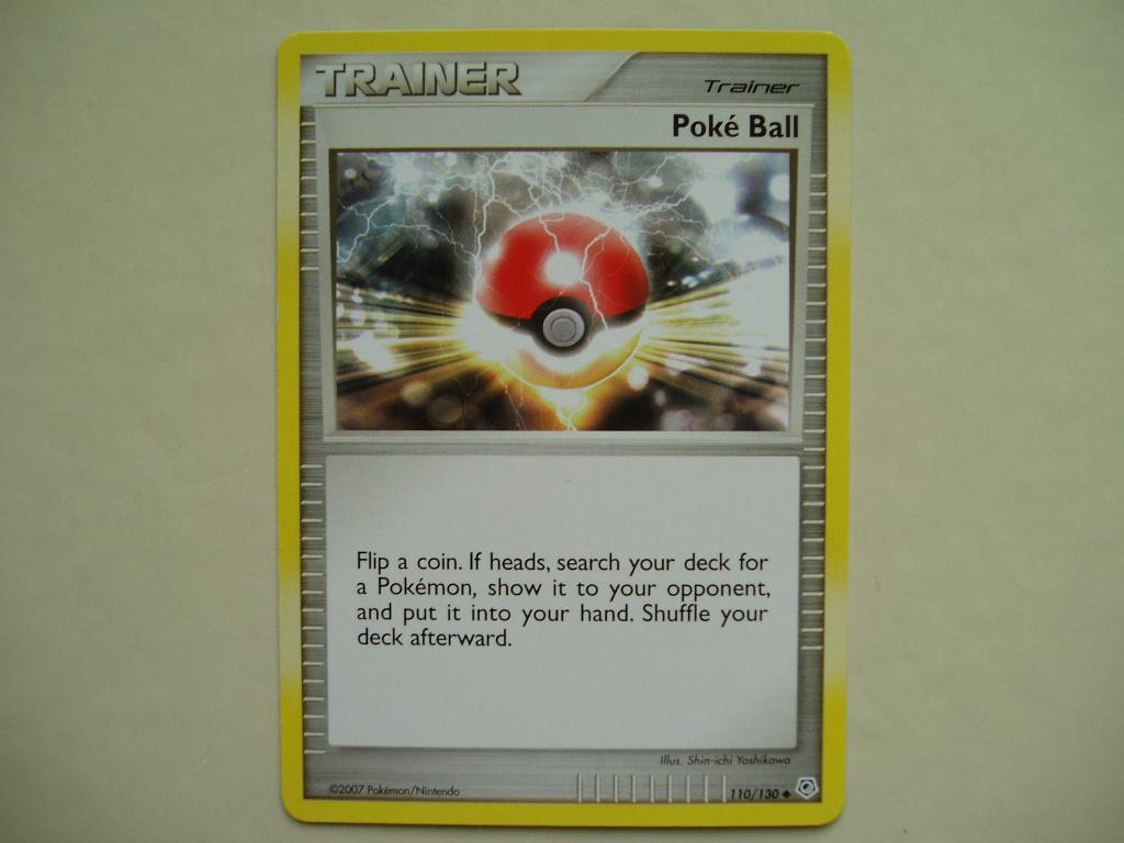 258. Trainerkaart, Poké Ball., Verzenden, Nieuw, Losse kaart, Foil