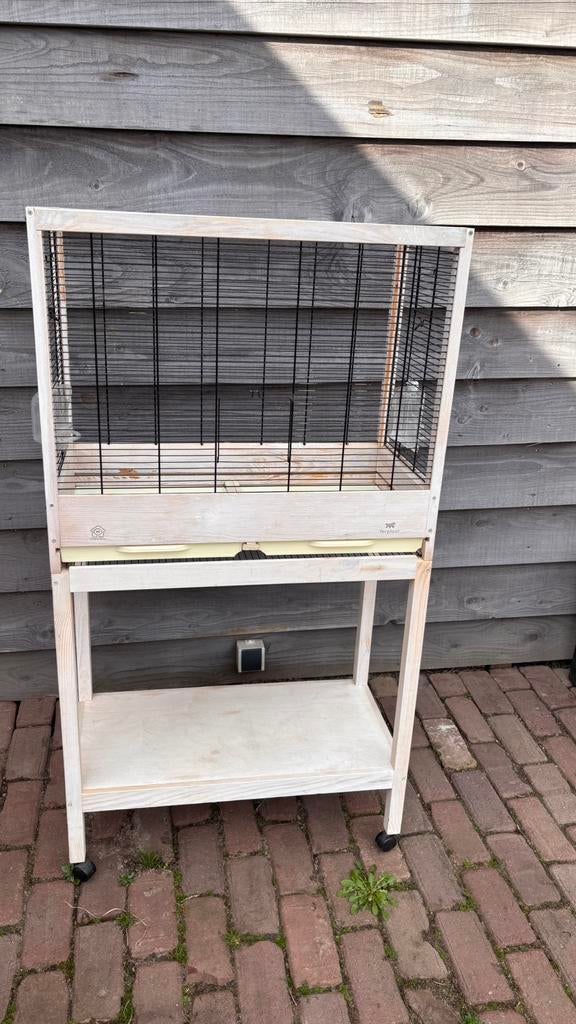 Ferplast vogelkooi Giulleta met onderstel, Ophalen, Gebruikt, Hout, Vogelkooi