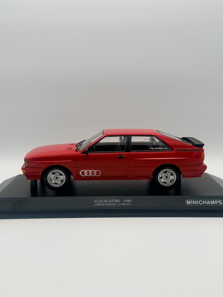 Minichamps Audi Quattro 1980 1:18 - Nieuw - 1/300, Ophalen of Verzenden, Nieuw, Auto, MiniChamps