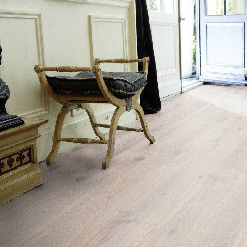 RESTPARTIJ; 145M2 EIKEN MULTIVLOER GEOLIED,., Huis en Inrichting, Stoffering | Vloerbedekking, Nieuw, Parket, 75 m² of meer, Ophalen