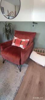 Bronx71 Fauteuil - Comfortabele rode stoel, Ophalen, Modern, Comfortabel, 75 tot 100 cm, Zo goed als nieuw