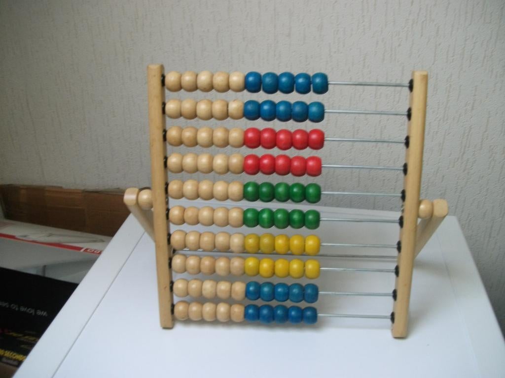 Groot telraam verschillende kleuren, Ophalen of Verzenden, Gebruikt