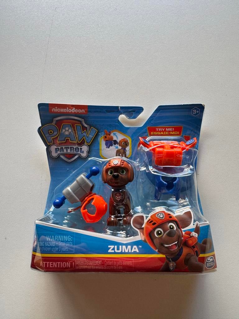 Paw Patrol Zuma actiefiguur met voertuig, Ophalen of Verzenden, Nieuw, Jongen of Meisje