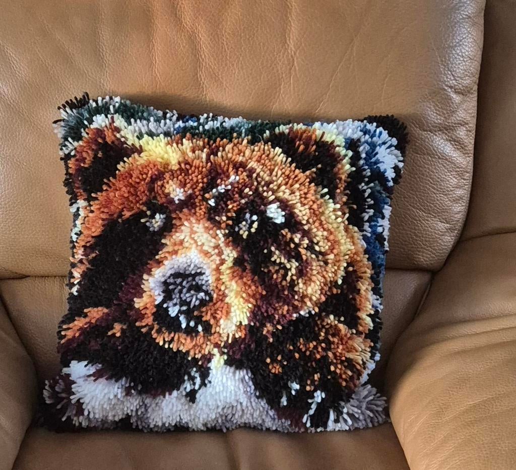 Geknoopt kussen, Ophalen of Verzenden, Vierkant