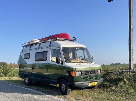Mercedes camper 309D, Caravans en Kamperen, Campers, Buscamper of Camperbus, Tot en met 2, Particulier, Reservewiel