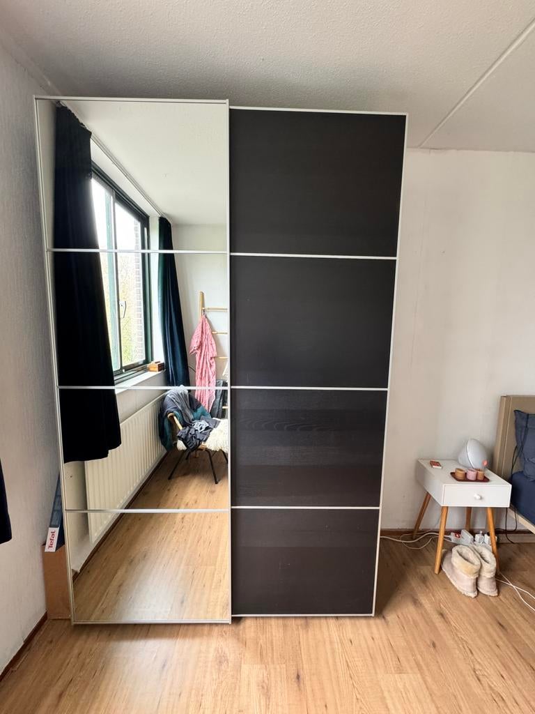 IKEA PAX kast spiegel schuifdeur, Gebruikt, 200 cm of meer, 50 tot 75 cm, Ophalen
