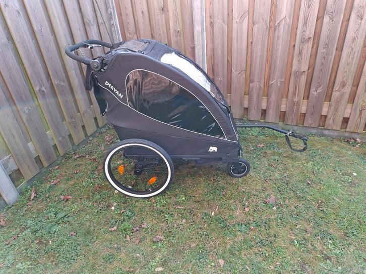 Deryan fietskar. Als nieuw!, Fietsen en Brommers, Fietsaccessoires | Aanhangers en Karren, Zo goed als nieuw, Kinderkar, 40 tot 60 kg