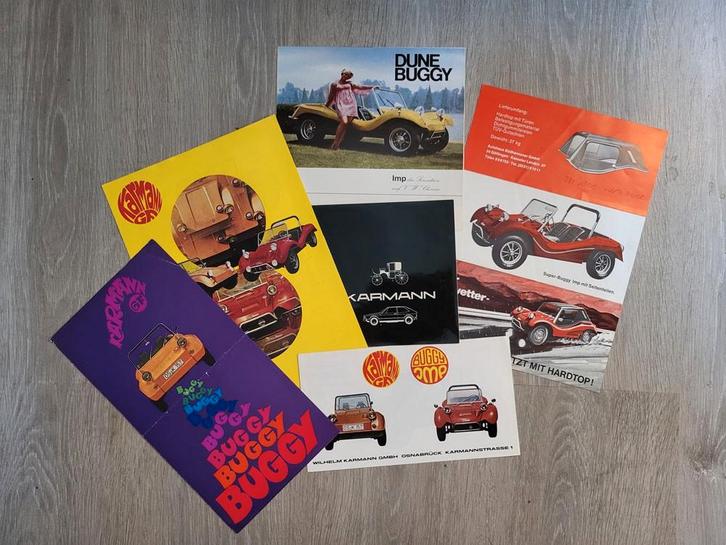 Folders : Karmann & AHS IMP Volkswagen Buggy, Boeken, Auto's | Folders en Tijdschriften, Gelezen, Volkswagen, Ophalen of Verzenden