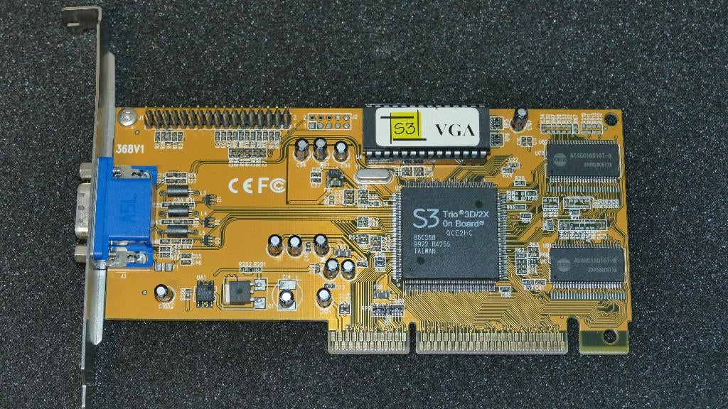 S3 Trio3D/2X 4MB AGP 2x videokaart, Ophalen of Verzenden