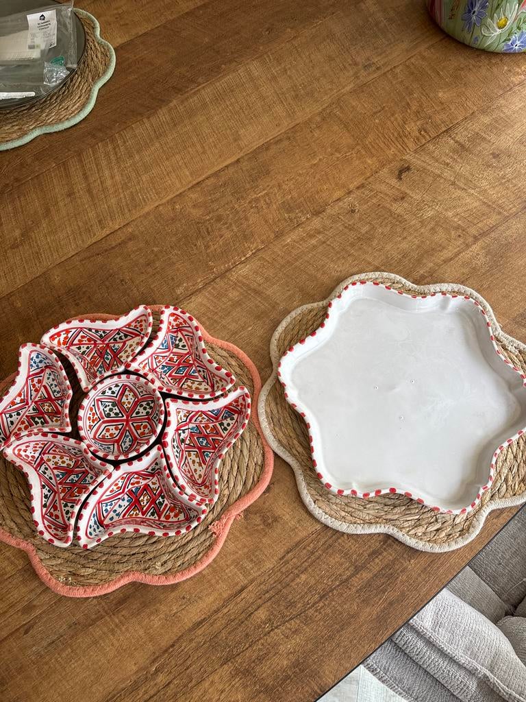 Tunesische party/tapas schaaltjes, handgemaakt, Nieuw, Ophalen of Verzenden, Schaal of Schalen, Overige stijlen