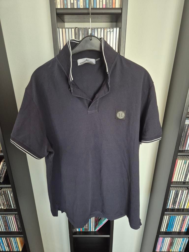 Polo Stone Island, slim fit, maat xxl, Kleding | Heren, Blauw, Overige maten, Ophalen of Verzenden, Stone Island