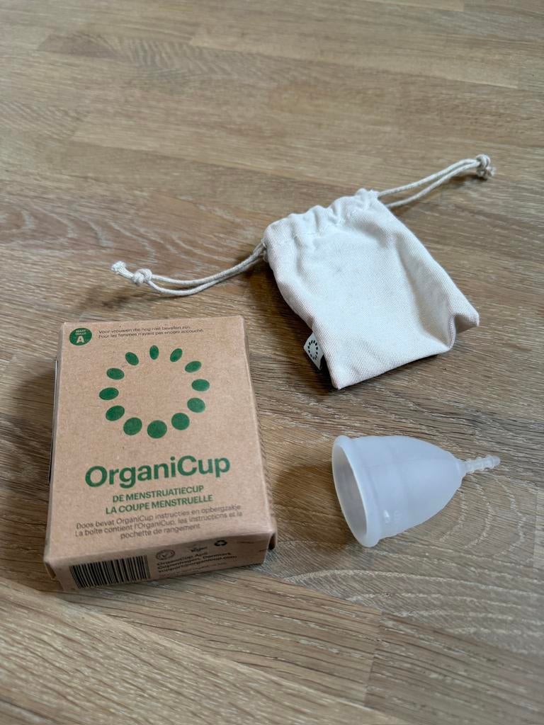 OrganiCup maat A menstruatiecup, Ophalen of Verzenden, Zo goed als nieuw