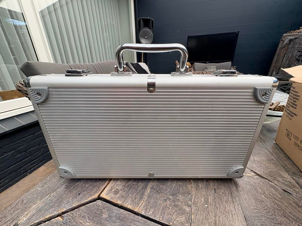 Complete Pokerset in Aluminium Koffer, Vijf spelers of meer, Ophalen of Verzenden, Zo goed als nieuw