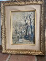 Tekening van H. Mauve in lijst, Antiek en Kunst, Kunst | Tekeningen en Foto's, Ophalen