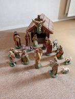 Kerstkribbe en gipsen beelden, Ophalen of Verzenden, Gebruikt, Religie