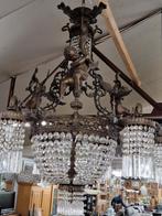 Exclusieve XXL Kristallen Kroonluchter met Engelen - Ø100cm, Ophalen of Verzenden, Gebruikt, Glas, Klassiek, Barok, Hotel Chique