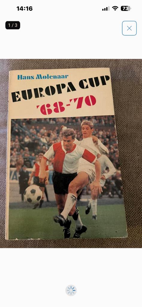Europa Cup 1958-1970 Hans Molenaar, Ophalen of Verzenden, Gelezen, Balsport