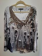Missy Lange Mouw Top met Kettingprint en Sierstenen, Overige kleuren, Maat 42/44 (L), Missy, Ophalen of Verzenden