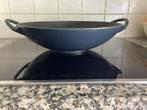 Wokpan gietijzer, Huis en Inrichting, Keuken | Potten en Pannen, Ophalen of Verzenden, Gebruikt, Gietijzer, Wok