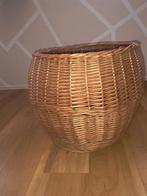 Grote rieten mand, Ophalen, Zo goed als nieuw, Rond, Riet