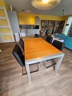 Eettafel, uitschuifbaar tot 230 cm, Huis en Inrichting, Tafels | Eettafels, Ophalen, Gebruikt, 200 cm of meer, 50 tot 100 cm