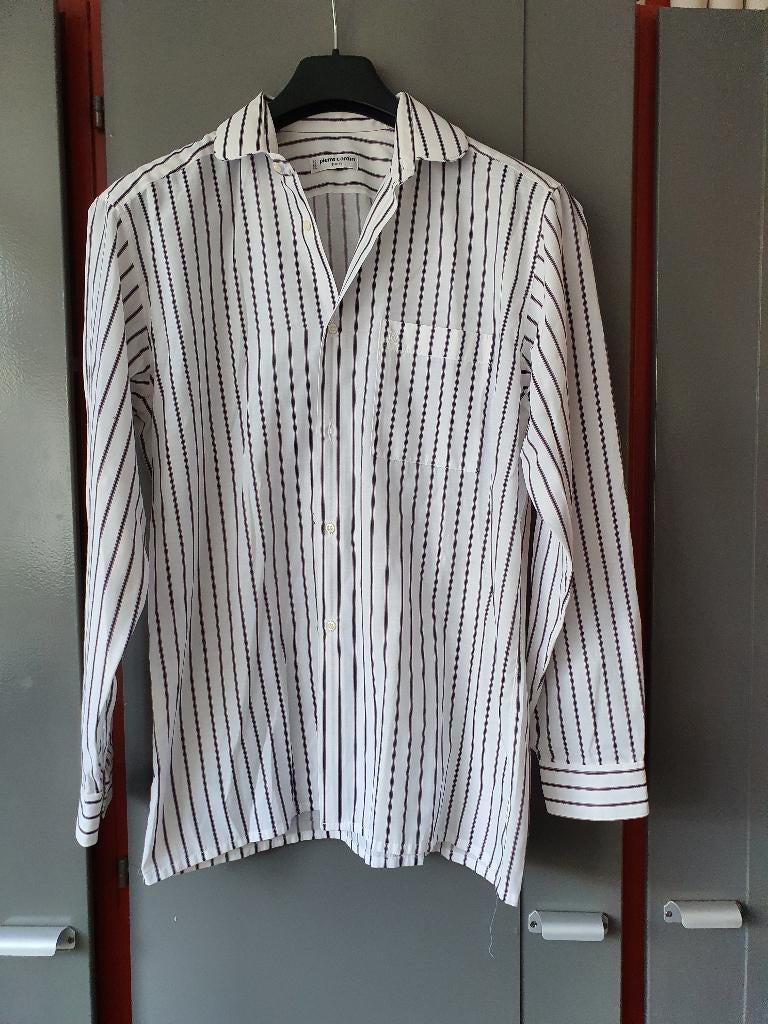 Pierre Cardin Shirt 41 (L) – Made in France, Ophalen of Verzenden, Zo goed als nieuw, Wit, Halswijdte 41/42 (L)