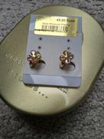 Klaver met glinserende steentjes oorbellen, Ophalen of Verzenden, Nieuw, Oorbellen