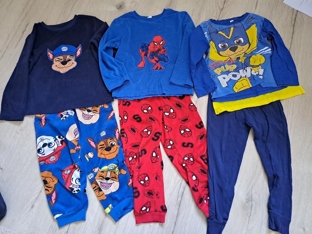 3 pyjama,s jongen maat 110 / 116, Kinderen en Baby's, Kinderkleding | Maat 110, Ophalen of Verzenden, Gebruikt, Jongen, Nacht- of Onderkleding