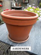 BLOEMPOT ASSORTI VOOR TUIN, BLOEMPOTTEN AARDEWERK, KUNSTSTOF, Ophalen, Gebruikt, Rond, Tuin