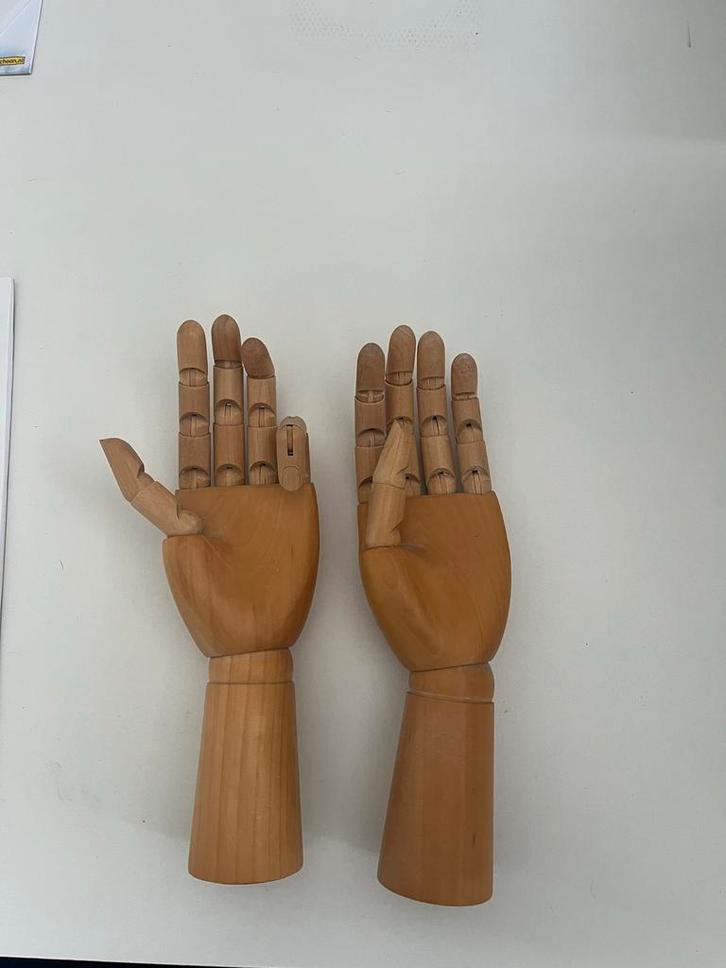 Houten paspoppen handen (set van 2), Hobby en Vrije tijd, Overige Hobby en Vrije tijd, Zo goed als nieuw, Ophalen of Verzenden