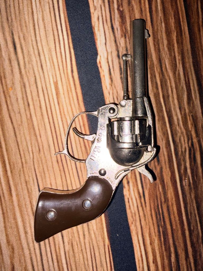 Tom Bill speelgoedpistool jaren 60/70, Ophalen, Zo goed als nieuw, Jongen of Meisje