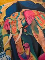 2 x Nieuwe kussenhoes Met " Olifant, Huis en Inrichting, Woonaccessoires | Kussens, Ophalen of Verzenden, Nieuw, Overige kleuren