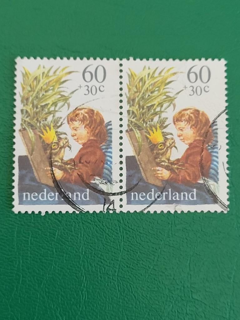 Nederlandse kinderpostzegels 1980 Kikkerkoning, Postzegels en Munten, Postzegels | Nederland, Ophalen of Verzenden, Na 1940, Gestempeld