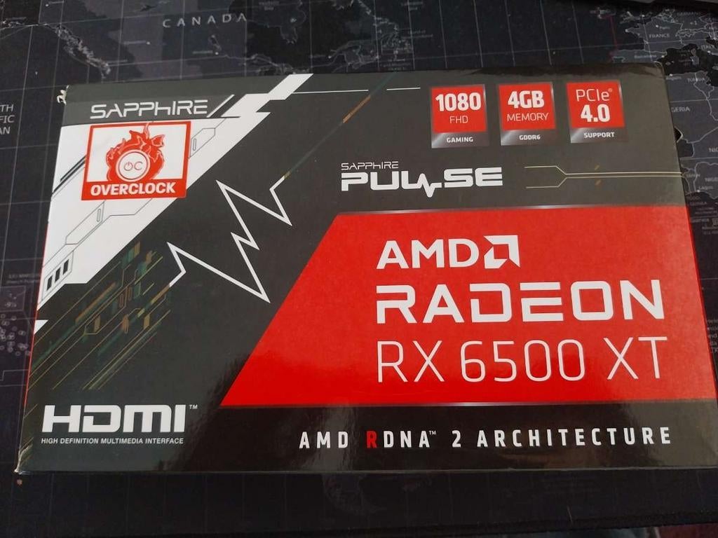 AMD Radeon RX 6500 XT 4GB videokaart, Computers en Software, Videokaarten, Ophalen of Verzenden