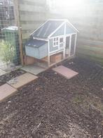 Te koop mooi kippen hokje met 4 kwartels, Dieren en Toebehoren, Pluimvee | Toebehoren, Ophalen, Zo goed als nieuw, Kippenhok of Kippenren