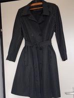 TRENCHCOAT ZWART/witte blokjes, Ophalen, Gedragen, Maat 42/44 (L), Zwart