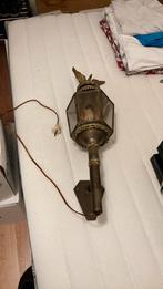 Antieke koetslamp wandkamp werkend, Ophalen, Gebruikt, Metaal, Antiek vintage