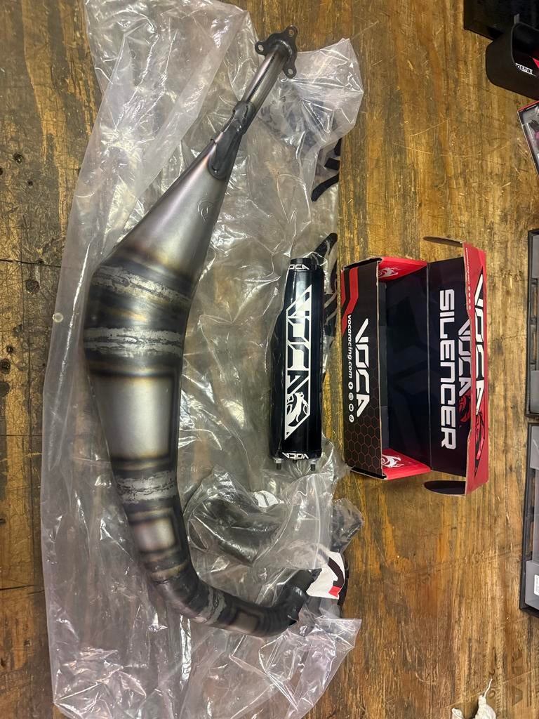 Nieuwe Derbi Voca Warrior uitlaat, Fietsen en Brommers, Brommeronderdelen | Algemeen, Derbi, Derbi, Nieuw, Uitlaat