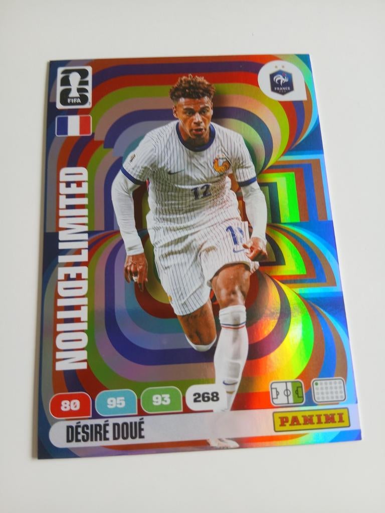 Panini FIFA Limited Edition Désiré Doué kaart XXL, Ophalen of Verzenden