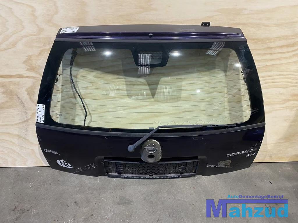 OPEL CORSA B Blauw Z279 Achterklep 1993-1999, Auto-onderdelen, Gebruikt, Deur, Opel Automobile GmbH, Ophalen of Verzenden