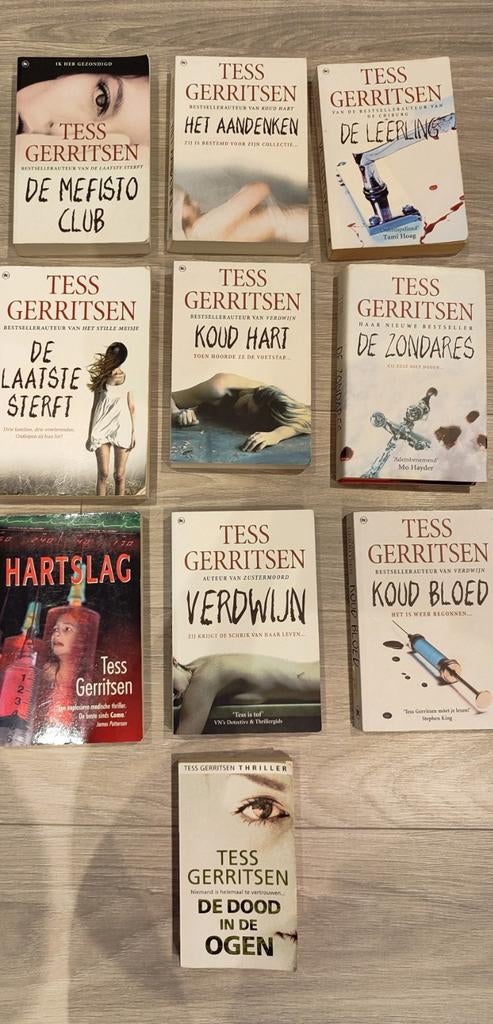 Tess Gerritsen boeken, thrillers, Karin Slaughter, Arlidge, Ophalen of Verzenden, Zo goed als nieuw