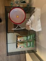 Hamsterkooi + benodigheden, Dieren en Toebehoren, Minder dan 60 cm, Kooi, Minder dan 75 cm, Ophalen of Verzenden