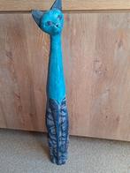 Houten kat beeld, Ophalen, Gebruikt