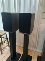 Acoustic Energy ae100.2 walnoot 2x aanwezig (zonder stands), Zo goed als nieuw, 120 watt of meer, Front, Rear of Stereo speakers