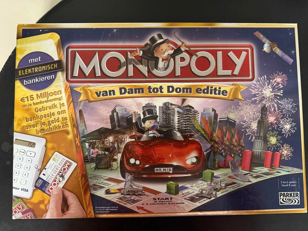 Monopoly van Dam tot Dom editie - Elektronisch Bankieren, Hobby en Vrije tijd, Gezelschapsspellen | Bordspellen, Drie of vier spelers