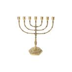 Antieke messing menora – 7-armige kandelaar, Ophalen of Verzenden