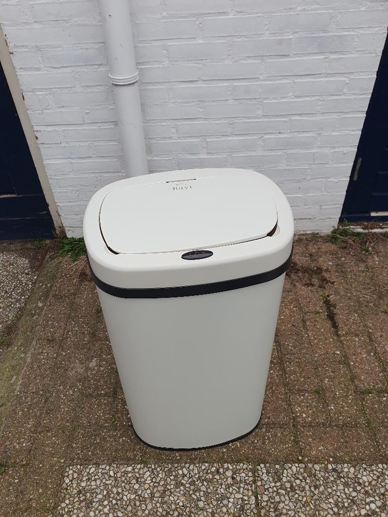 Sensor prullenbak 60L automatisch afvalbak wit keuken, 40 liter of meer, Ophalen of Verzenden, Kunststof, 75 cm of meer