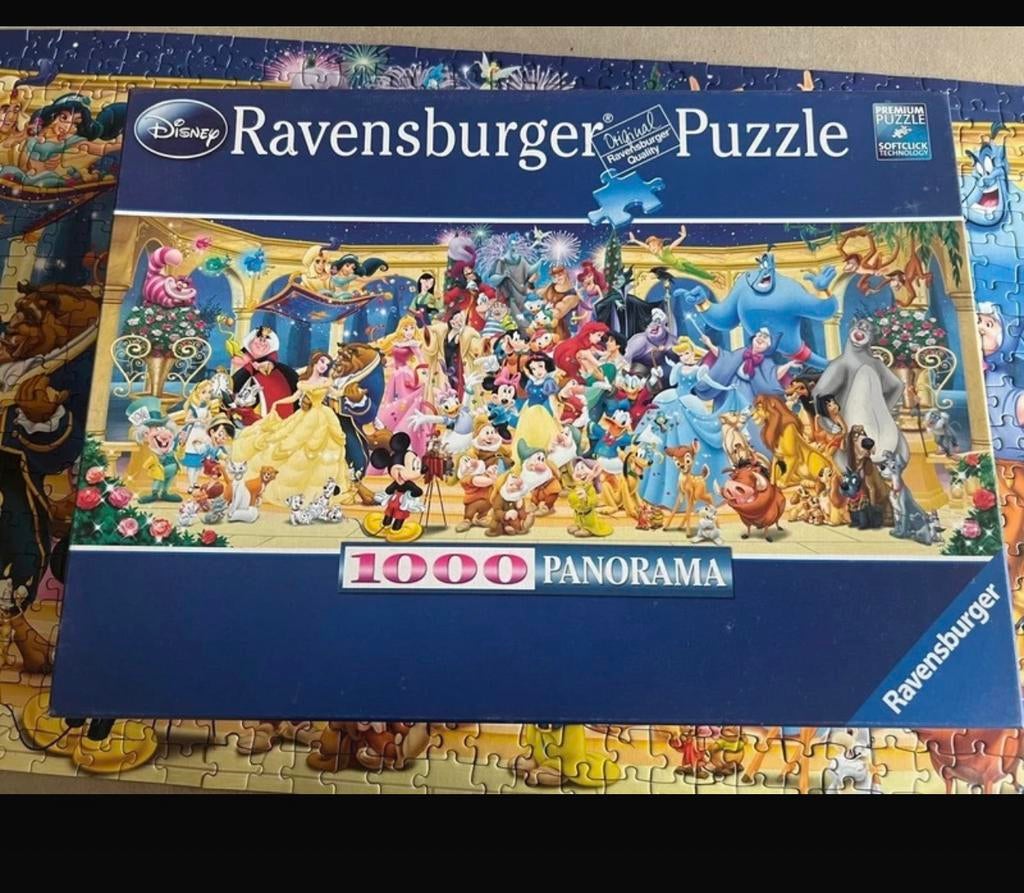 Ravensburger Disney puzzel 1000 stukjes Disney feest, Ophalen of Verzenden, 500 t/m 1500 stukjes, Zo goed als nieuw